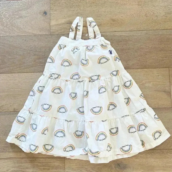 Neon Rebels Gloria Poplin Sundress Marshmallow Rainbow 2T $58 - Picture 1 of 4